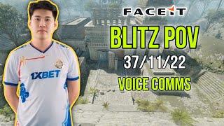 bLitz POV + VOICE COMMS CS2 FACEIT (37/11/23) September 5th 2024