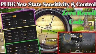 PUBG New State Best Sensitivity & Control Code /Zero Recoil Sensitivity Vivo Mi Redme Realme Samsung