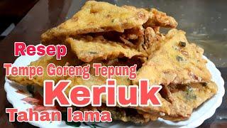 RESEP TEMPE GORENG TEPUNG KERIUK DAN TAHAN LAMA. @TomblokChannel79