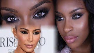 Kim K Inspired Reverse Smoky Eye (Drugstore) | Jackie Aina