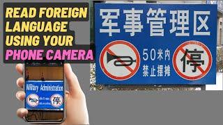 Translate Foreign Language Using Smartphone Camera (Real-Time & No Typing, Android)