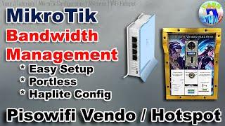 MikroTik: Simple Bandwidth Management Part2 for PisoWiFi Vendo or Voucher Hotspot - Tagalog