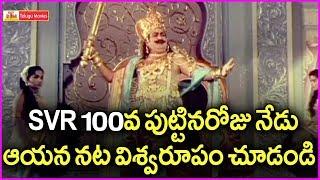 SVR 100 వ పుట్టినరోజు నేడు  ఆయన నట విశ్వరూపం చూడండి