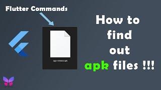 how to create apk file in flutter android studio | flutter apk release