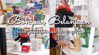 Bongkar Belanja Bulanan | Menata Belanjaan Bulanan ke Tempatnya | Bersih Bersih Dapur Minimalis