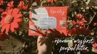 ️ opening my first penpal letter + a small haul 