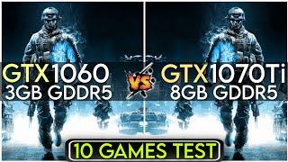 GTX 1060 (3GB) vs GTX 1070 Ti | 10 Games Test In Mid 2023 | 1080p