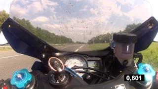 GSX-R 750 K6 Acceleration 0-200 km/h in 6,7s