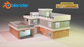 making PUBG squad house in blender / Hesham Madani