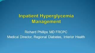 Inpatient Hyperglycemia Management- Physician Education