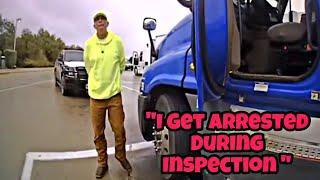 Raw Video Of Truck Driver Ending His Career During A Level 3 Inspection 