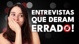 AS PIORES ENTREVISTAS DE EMPREGO DA MINHA VIDA | Não cometa estes ERROS! 