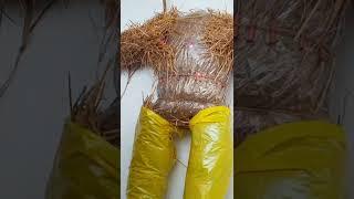 Big Ravan Making in Home  | Homemade Ravan Easy #shorts