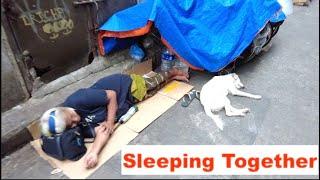 Manila Homeless. Ermita Slums. Manila Street Life Documentary Philippines.