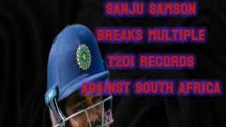 Sanju Samson's Historic Century : 107 Runs VS South Africa