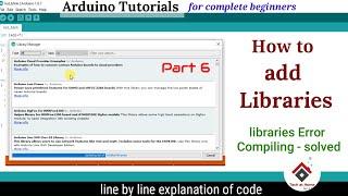 How to add new libraries in arduino | Arduino compilation errors SOLVED ,Install new library arduino