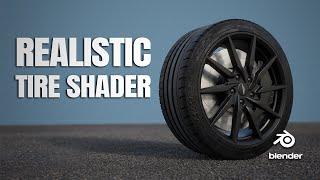 Easy Realistic Tire Shader | Blender Tutorial