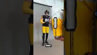 It’s been a minute  T.J. Watt warms up his sack celebration for a photoshoot #TJWatt #steelers