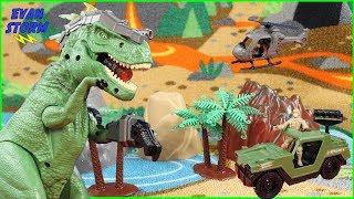 Pretend Play Adventure Force T-Rex Ultra Exosaur Dinosaur VS Kid Connection Army Men T