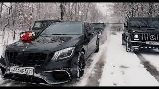 Зимная кортеж в Турсунзаде (Регар) Gelandvagen S Class W222 от SAMARQAND VISION GROUP