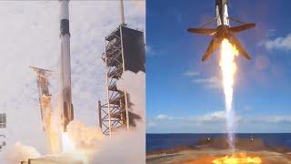 SpaceX Starlink 221 launch and Falcon 9 first stage landing, 8 January 2025