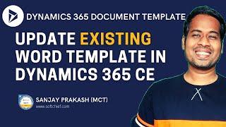 Update Existing Word Template in Dynamics 365 using XrmToolBox