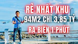 Cần tiền hạ giá bán nhanh lô đất gần biển Nha Trang 94m2 ngang 6m giá chỉ 3,85 tỷ rẻ nhất khu vực