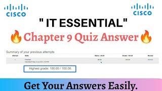 IT Essential Chapter 9 Quiz Answer | Chapter 9 Quiz Answer | CISCO | IT Essential | Abhi_shek