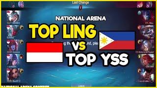 TOP LING vs TOP YSS | Team Philippines vs Team Indonesia | National Arena
