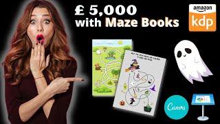 Make Beautiful Maze Pages for Free, Make Money Selling Theme Maze Books on KDP