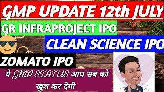 ZOMATO IPO GMP • CLEAN SCIENCE IPO GMP • ZOMATO IPO •GR INFRAPROJECT IPO GMP •UPCOMING IPO 2021 •IPO