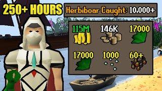 I caught over 10,000 herbiboar for this.. | UIM Collection Log Completionist (#30) [OSRS]