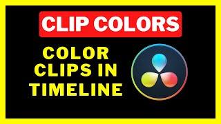 How To Color Your Clips In The TimeLine To Stay Organized | Davinci Resolve 18 Easy Tutorial