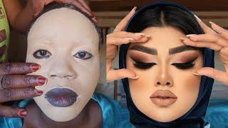 Unbelievable  Fair Makeup On Dark Skin Girl  Makeup Tutorial  ️