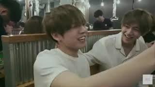 taekook kiss moments  (jungkook teasing taehyung)