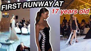 WALKING MY FIRST EVER RUNWAY SHOW AT 17 YEARS OLD...