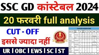 SSC GD CUT OFF 2024 l SSC GD constable Cut Off 2024 l SSC GD safe score 2024