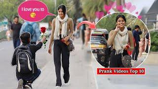 Prank Videos Top 10 || Best Reaction Prank On Girls || Prank video || Funny Prank 2024