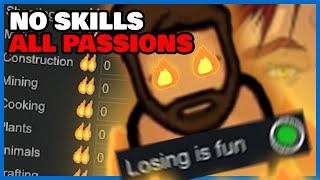 Rimworld ALL passions NO skills challenge - Naked Brutality + Vanilla Expanded