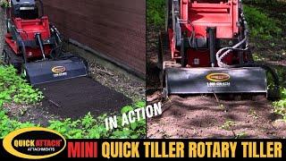 The Quick Tiller Rotary Tiller in action