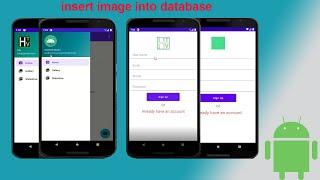 Insert image into database and retrieve in navigation drawer (android studio)(android tutorials)
