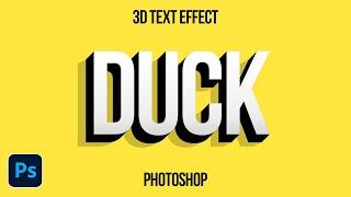 Create 3D Text in Adobe Photoshop | Tutorial