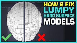 Maya Hard Surface Modeling Tutorial:  Lumpy Surface Fix