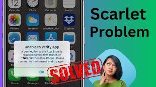 Unable to verify app an internet connection is required ios 16 scarlet | Scarlet unable to verify |