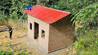 Building a house in 2023, Completing the roof, Take care of the farm | Ban Thi Diet,