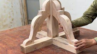 Excellent Skillful Woodworking Skills - Unique Tea Table With Outstanding Curves