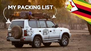 EVERYTHING I packed for our overlanding trip to Zimbabwe! 