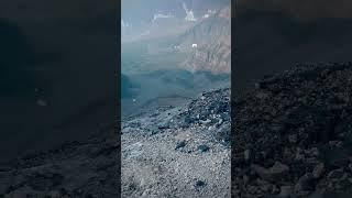 Climbing the Sketchiest Mountain In Banff National Park #mountainview #banff #colorgrading #shorts