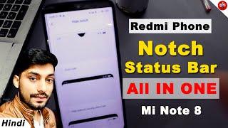 Redmi note 8 status bar setting, #Notch Setting | how to show BATTERY PERCENTAGE on redmi note 8