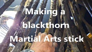 Making a Blackthorn martial arts stick